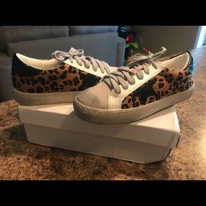 Animal print sneakers